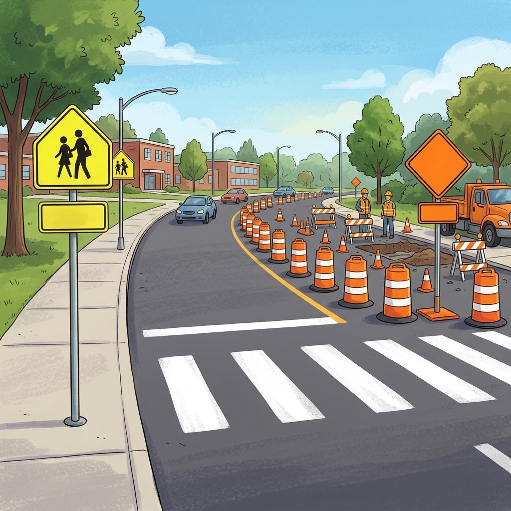 School Zones and Work Zones: Signs, Speed Limits, and Fines