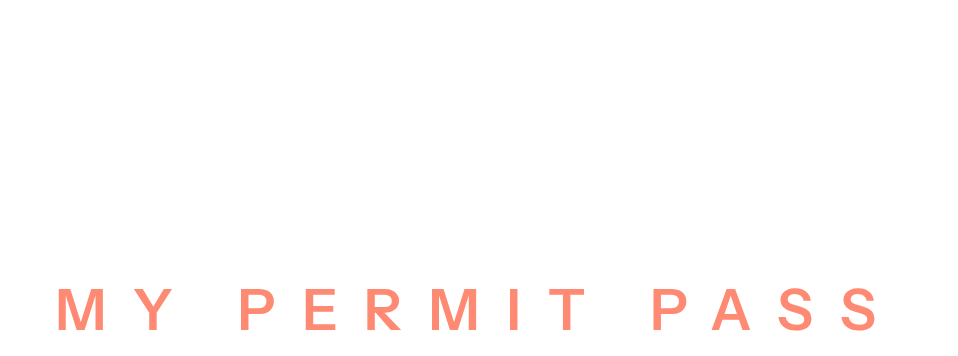 My Permit Pass logo for dark backgrounds
